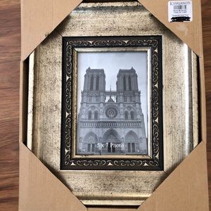 3 inch brushed / crackled gold picture frame, 5x7
